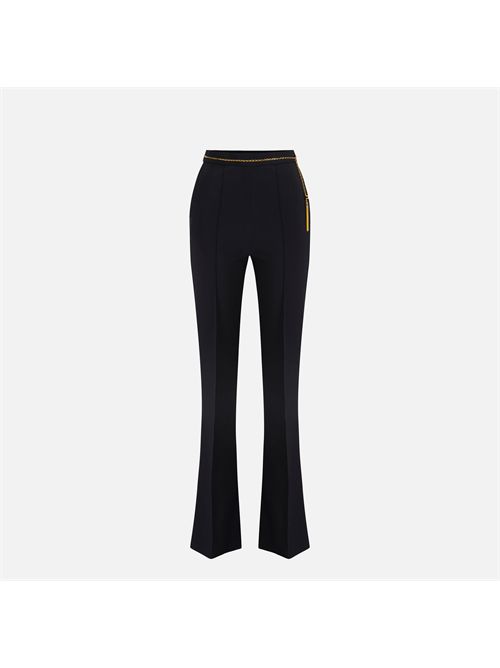 Pantaloni in crêpe leggero con catena gioiello ELISABETTA FRANCHI | PA14157E2/110